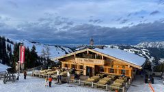 Ski-Hütte in den Österreichischen Alpen