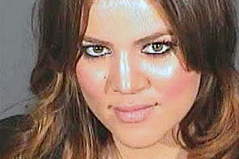 Polizeifoto von Khloe Kardashian