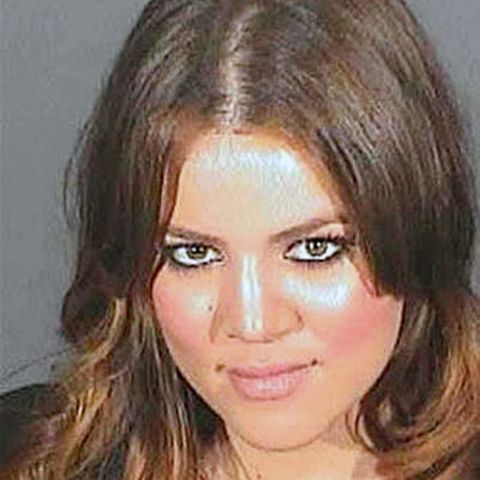 Polizeifoto von Khloe Kardashian