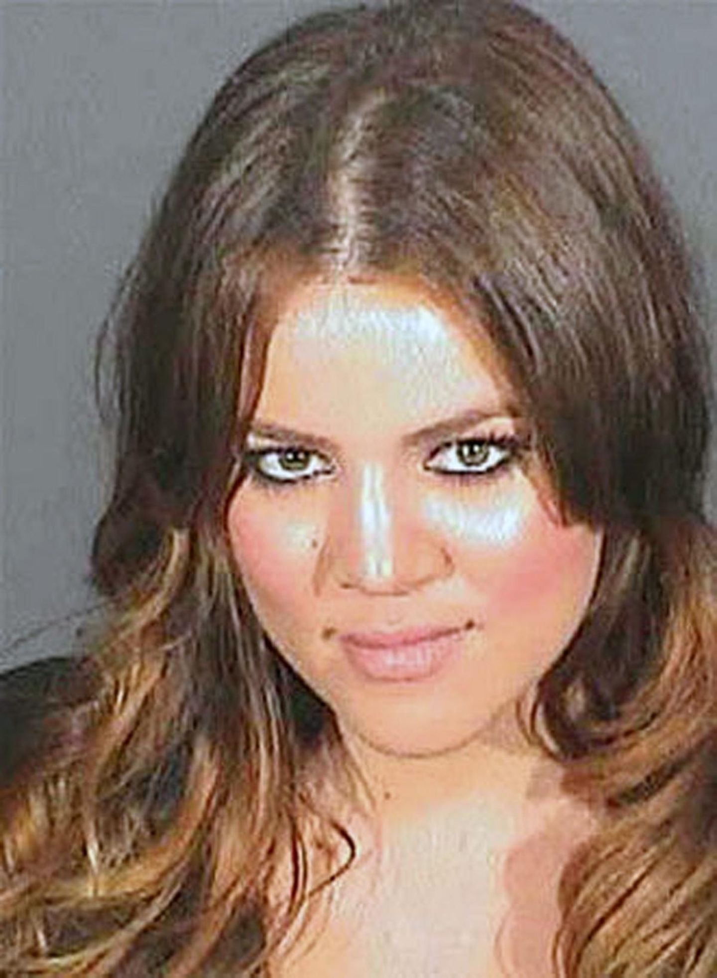 Polizeifoto von Khloe Kardashian