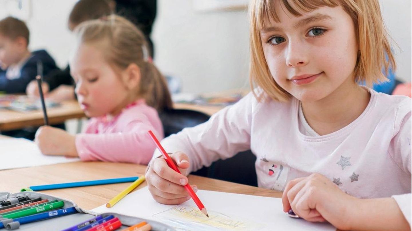 Ukrainische Schulkinder