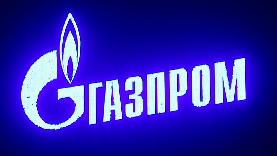 Logo des russischen Staatskonzerns Gazprom