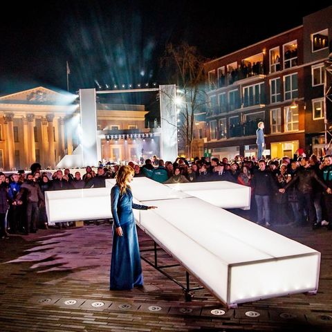 Jesus Christus. In der Niederlanden ein Renner: "The Passion", hier 2017 in den Straßen von Leeuwarden