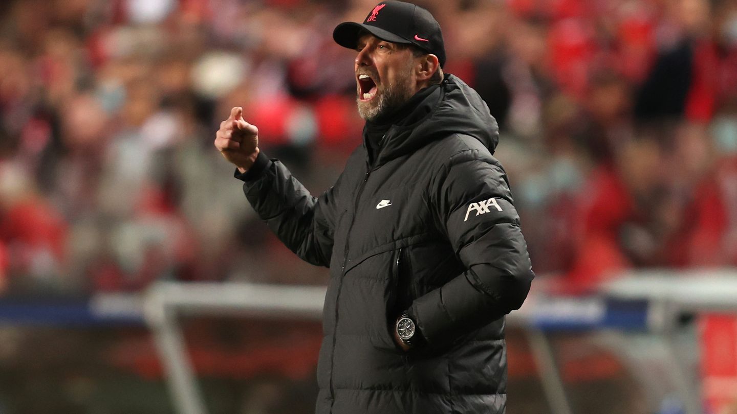 Jurgen Klopp Liverpool Benfica 2021-22