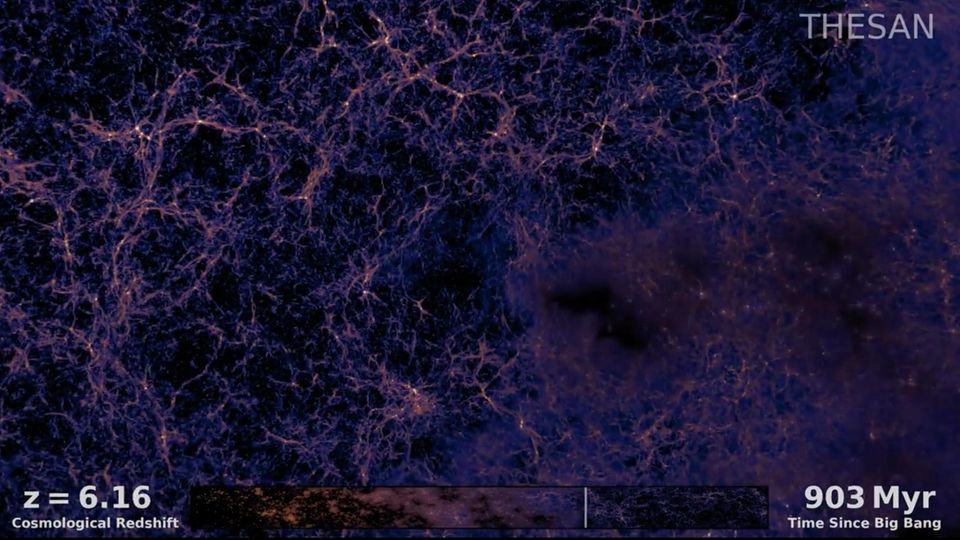 Weltall-Simulation: Entstehung erste Galaxien vor 13 Milliarden Jahren