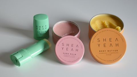 Die Produkte von Shea Yeah: Lip Balm, Hand Balm, Body Butter