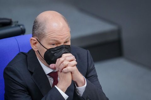 Olaf Scholz im Bundestag