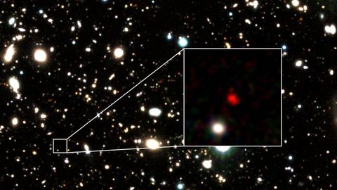 HD 1 - Foto der am weitesten entfernten Galaxie, die bisher entdeckt wurde