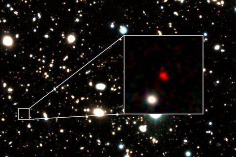 HD 1 - Foto der am weitesten entfernten Galaxie, die bisher entdeckt wurde