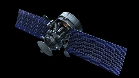 Satellit am Nachthimmel