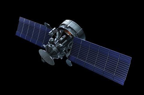 Satellit am Nachthimmel