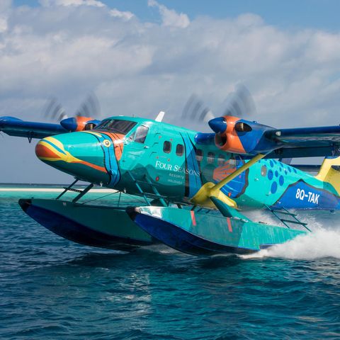 Trans Maldivian Airways (TMA) in Trigger-Fish-Sonderbemalung