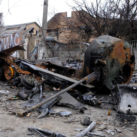 Zerstörte russische Panzer sind das Sinnbild der zerplatzen Großmachtsträume Moskaus.
