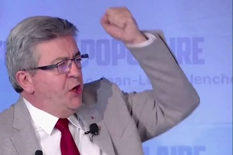 Präsidentschaftswahl in Frankreich: "Keine einzige Stimme für Le Pen": Unterlegener Mélenchon bezieht Stellung