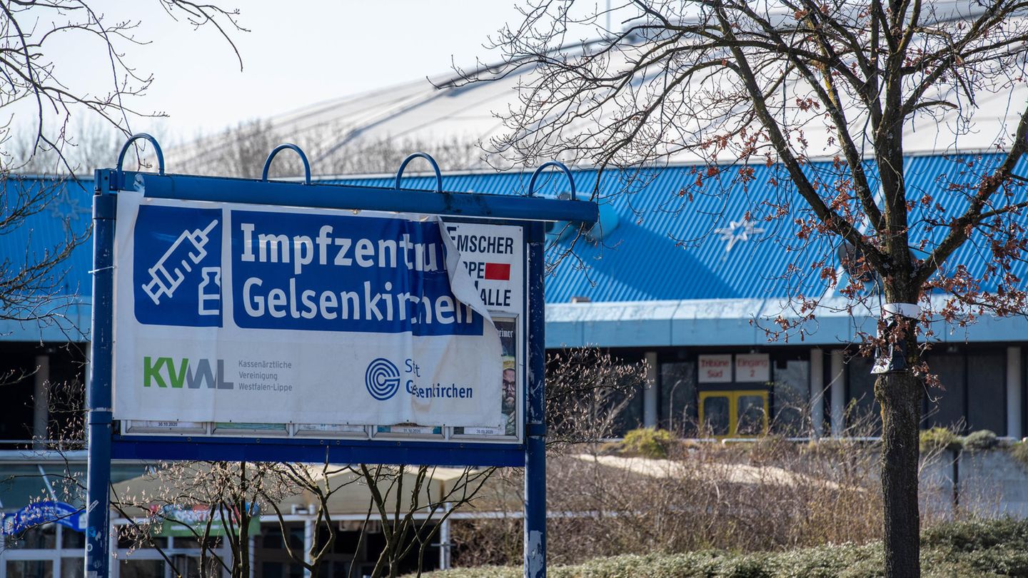 Geschlossenes Coronavirus-Impfzentrum in Gelsenkirchen