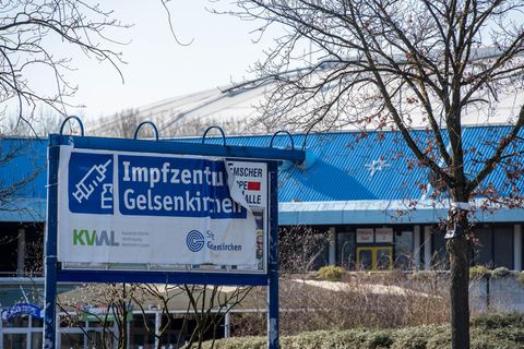Geschlossenes Coronavirus-Impfzentrum in Gelsenkirchen
