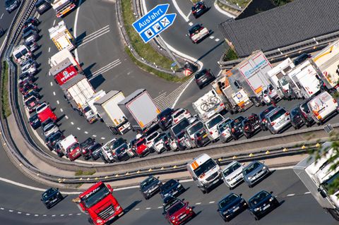Volle Autobahn