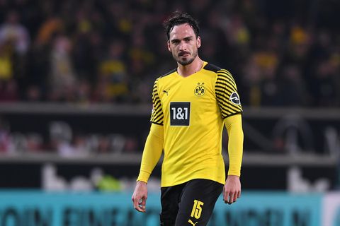 Der Fußballer Mats Hummels auf dem Spielfeld