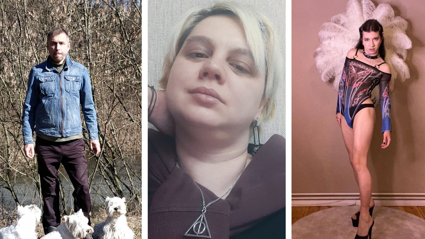 Andriy, Olexandra und Vlada