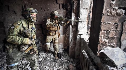 Russische Soldaten in Mariupol