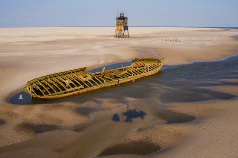 Wrack der Ulpiano auf der Sandbank Süderoogsand