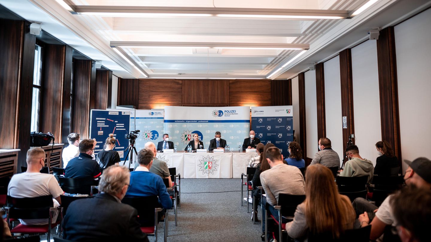 Pressekonferenz von Polizei und Staatsanwaltschaft Bochum