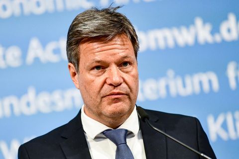 Vizekanzler Robert Habeck bei einem Termin im Wirtschaftsministerium