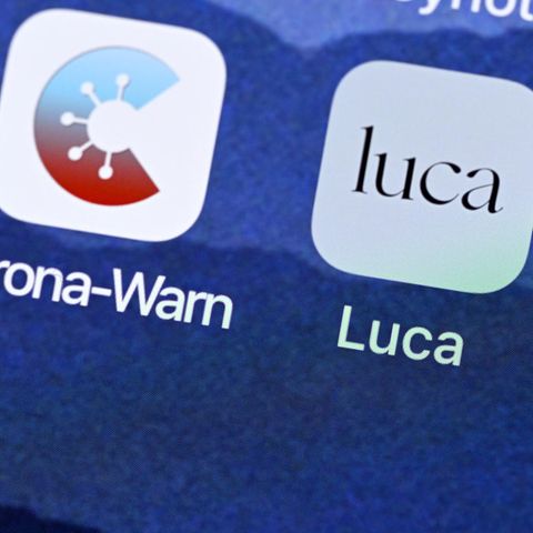 Luca-App auf einem Smartphone-Bildschirm