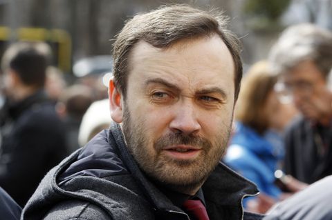 Kämpft gegen Russland in der Ukraine: Der russische Politiker Ilya Ponomarev, hier im März 2017 in Kiew