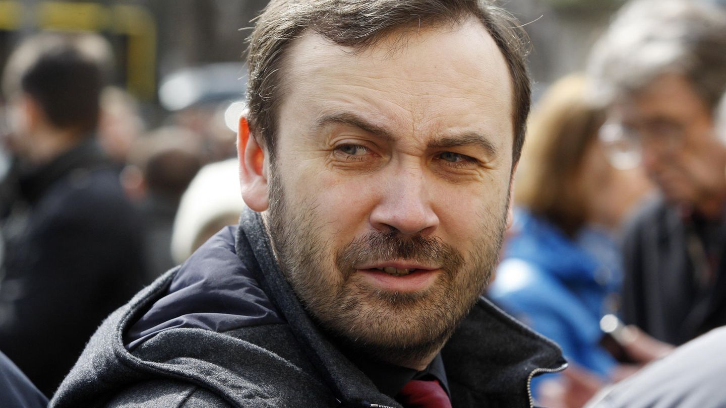 Kämpft gegen Russland in der Ukraine: Der russische Politiker Ilya Ponomarev, hier im März 2017 in Kiew