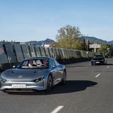 Langstreckenfahrt Mercedes Vision EQXX