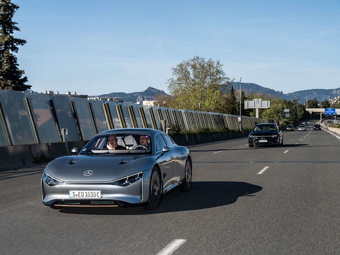 Langstreckenfahrt Mercedes Vision EQXX