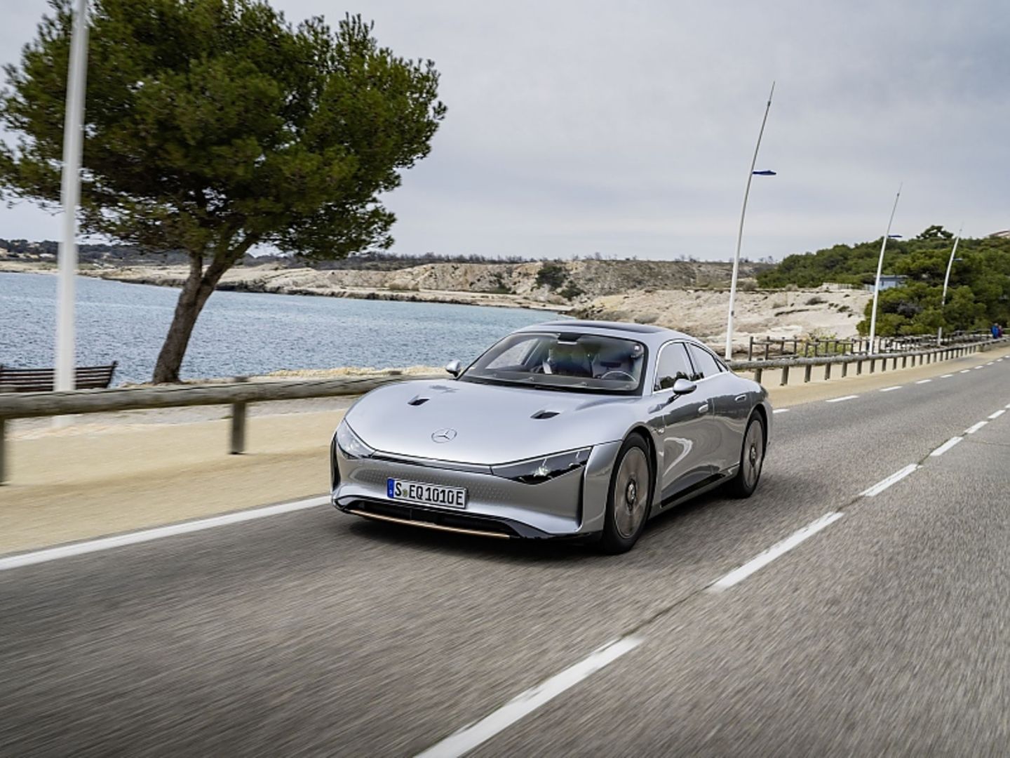 Langstreckenfahrt Mercedes Vision EQXX