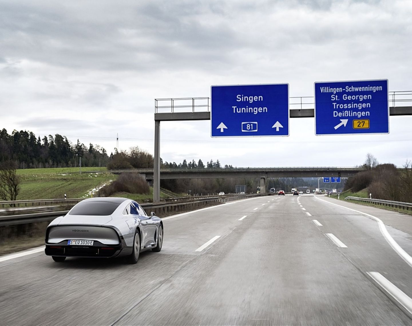 Langstreckenfahrt Mercedes Vision EQXX