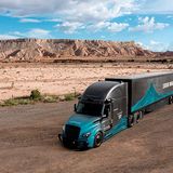 Autonom fahrender Freightliner Cascadia