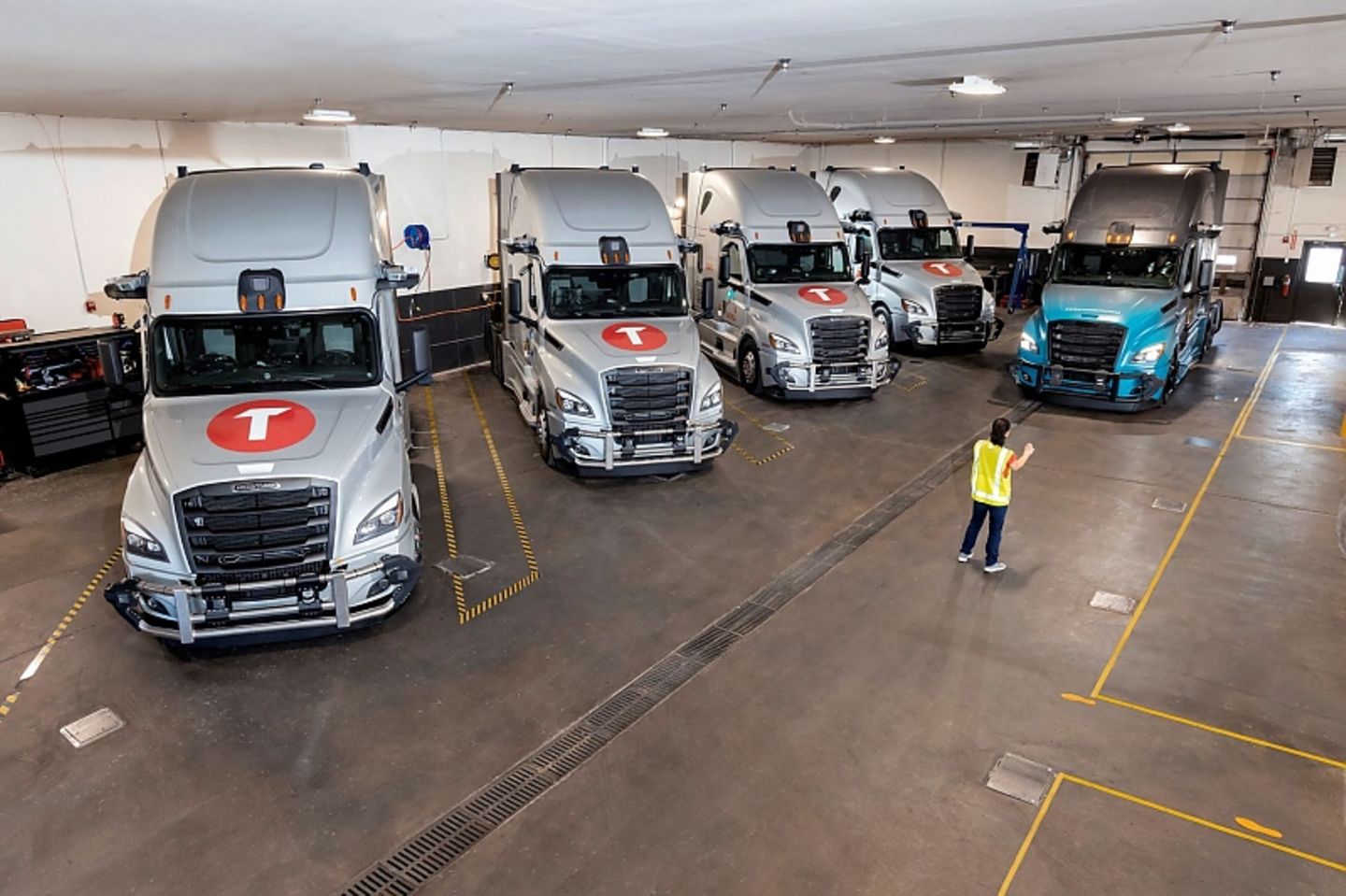 Autonom fahrender Freightliner Cascadia