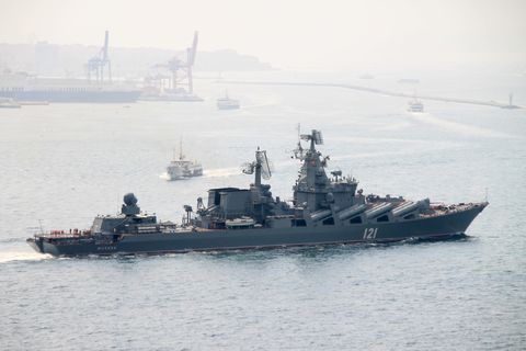 Der russische Kreuzer "Moskwa". Das Schiff ist im Ukraine-Krieg gesunken.