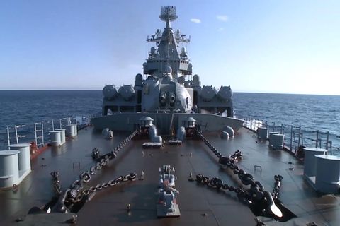 Im Syrienkrieg sperrte die "Moskwa" den Luftraum vor den Küste.