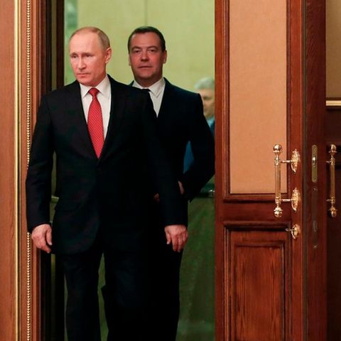 Wladimir Putin und Dmitri Medwedew