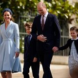 Royal-News: Mit George und Charlotte: Herzogin Kate und Prinz William treffen beim Ostergottesdienst ein