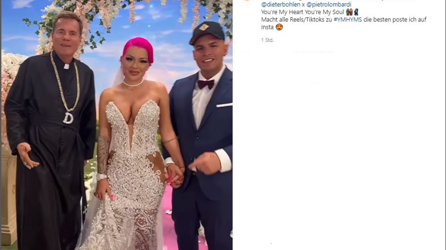 Dieter Bohlen, Katja Krasavice und Pietro Lombardi