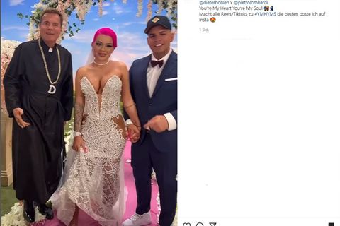 Dieter Bohlen, Katja Krasavice und Pietro Lombardi