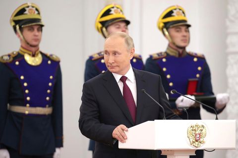 Wladimir Putin auf einer Veranstaltung im Kreml