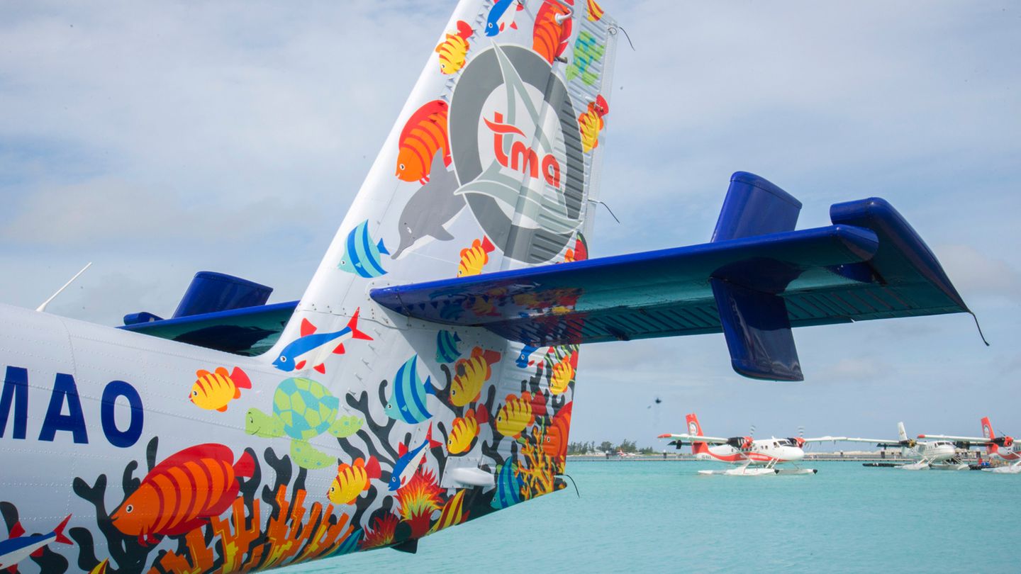 Die DHC-6 wird auch "Twin Otter" genannt und gilt als ausgesprochen robust. Für Trans Maldivian Airways ist sie das ideale Flugzeug in der salzigen Meeresumgebung.