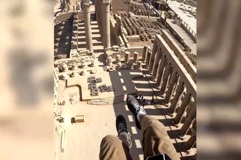 Karnak-Tempel: Atemberaubende Aufnahmen von Paragleiter aus der Luft