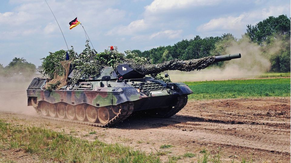 Der Leopard 1A5 ist die modernste Variante. Hier beim Militärtag 2015 in Uffenheim.
