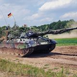Der Leopard 1A5 ist die modernste Variante. Hier beim Militärtag 2015 in Uffenheim.