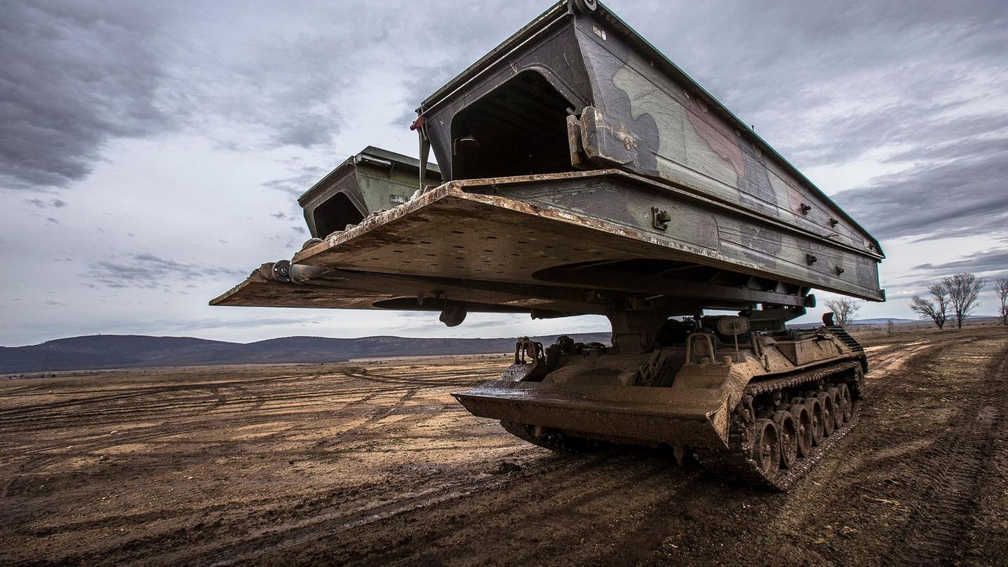 Brückenleger auf dem Fahrgestell des Leopard 1