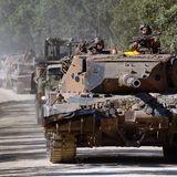 Auch in Australien war der Leopard 1 im Einsatz. Hier bei einer Übung im Jahr 2005.