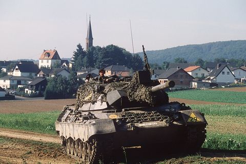 Leopard 1 der Bundeswehr während des Kalten Krieges.